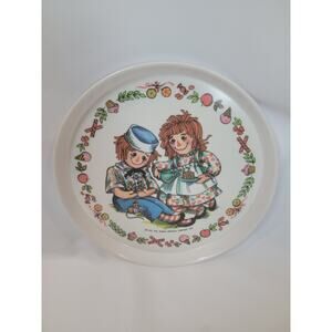 Vintage Oneida Deluxe Bobbs Merril & Company Raggedy Ann & Andy Plate3101 1969